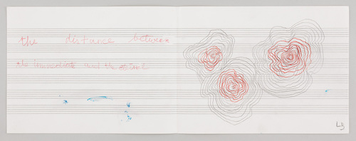 Louise Bourgeois. Untitled drawing, in Nothing to Remember (set 2), from the series of folio sets (1-6). 2004-2006