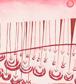 Louise Bourgeois. Rain Falling on Water. 2003