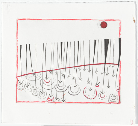 Louise Bourgeois. Rain Falling on Water. 2003