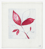 Louise Bourgeois. Untitled (Branch with Three Leaves and Two Offshoots), in Les Arbres (5), from the editioned series of portfolios, Les Arbres (1-6). 2004