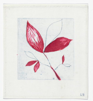 Louise Bourgeois. Untitled (Branch with Three Leaves and Two Offshoots), in Les Arbres (5), from the editioned series of portfolios, Les Arbres (1-6). 2004