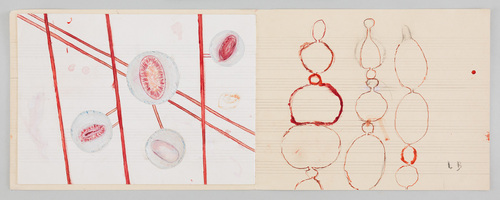 Louise Bourgeois. Untitled drawing, in Nothing to Remember (set 2), from the series of folio sets (1-6). 2004-2006
