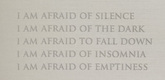 Louise Bourgeois. I Am Afraid. 2009