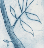 Louise Bourgeois. Untitled (Branch with Two Offshoots), in Les Arbres (5), from the editioned series of portfolios, Les Arbres (1-6). 2004