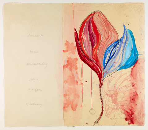 Louise Bourgeois. &Agrave; Baudelaire (#8): Silence Is a Form of Intimacy. 2009
