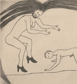 Louise Bourgeois. Untitled, plate 5 of 5, from the illustrated book, The Laws of Nature. 2006