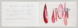 Louise Bourgeois. Untitled drawing, in Nothing to Remember (set 2), from the series of folio sets (1-6). 2004-2006