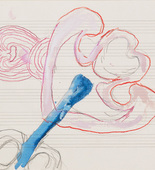 Louise Bourgeois. Untitled drawing, in Nothing to Remember (set 2), from the series of folio sets (1-6). 2004-2006
