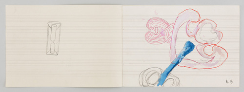 Louise Bourgeois. Untitled drawing, in Nothing to Remember (set 2), from the series of folio sets (1-6). 2004-2006