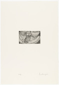 Louise Bourgeois. Greetings: Laughing Monster, plate 1 of 9, from the portfolio, Quarantania. 1946, reprinted 1990