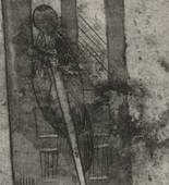 Louise Bourgeois. Thompson Street, plate 8 of 9, from the portfolio, Quarantania. 1948, reprinted 1990
