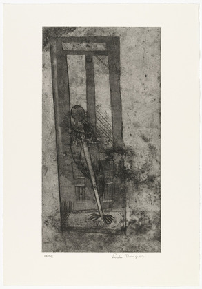 Louise Bourgeois. Thompson Street, plate 8 of 9, from the portfolio, Quarantania. 1948, reprinted 1990