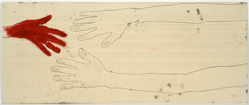Louise Bourgeois. Untitled (no. 12) in 10 AM Is When You Come to Me (set 8), from the series of installation sets (1-10). 2006