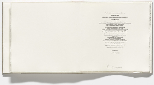 Louise Bourgeois. Ode &agrave; Ma M&egrave;re. 1995