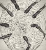 Louise Bourgeois. Untitled, plate 6 of 9, from the illustrated book, Ode &agrave; Ma M&egrave;re. 1995