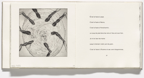 Louise Bourgeois. Untitled, plate 6 of 9, from the illustrated book, Ode &agrave; Ma M&egrave;re. 1995