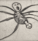 Louise Bourgeois. Untitled, plate 9 of 9, from the illustrated book, Ode &agrave; Ma M&egrave;re. 1995