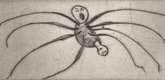 Louise Bourgeois. Untitled, plate 9 of 9, from the illustrated book, Ode &agrave; Ma M&egrave;re. 1995