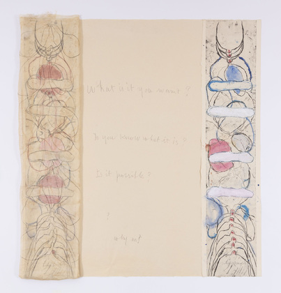 Louise Bourgeois. Untitled, no. 2 of 4, from the series, What Why When Where Who and How!! 2008