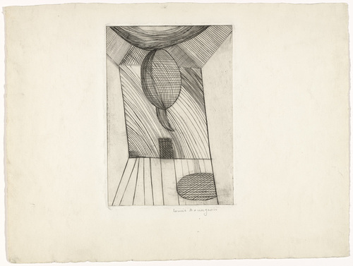 Louise Bourgeois. Untitled alternative plate, from the illustrated book, He Disappeared into Complete Silence. 1946-1947
