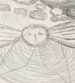 Louise Bourgeois. Le Grand Regard Greeting. 1948