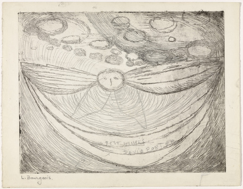 Louise Bourgeois. Le Grand Regard Greeting. 1948