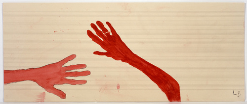 Louise Bourgeois. Untitled (no. 1) in 10 AM Is When You Come to Me (set 9), from the series of installation sets (1-10). 2007