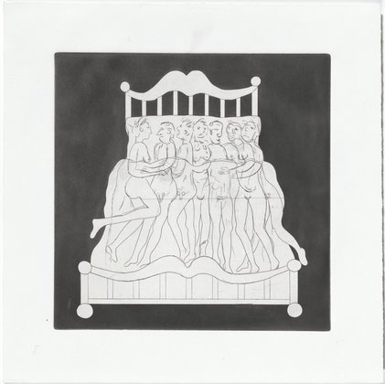 Louise Bourgeois. Untitled, plate 5 of 5, from the illustrated book, and plate 5 of 7, from the portfolio, Metamorfosis. 1997