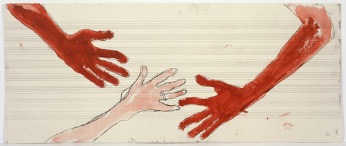 Louise Bourgeois. Untitled (no. 18) in 10 AM Is When You Come to Me (set 10), from the series of installation sets (1-10). 2007