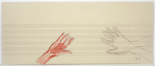 Louise Bourgeois. Untitled (no. 32) in 10 AM Is When You Come to Me (set 9), from the series of installation sets (1-10). 2007