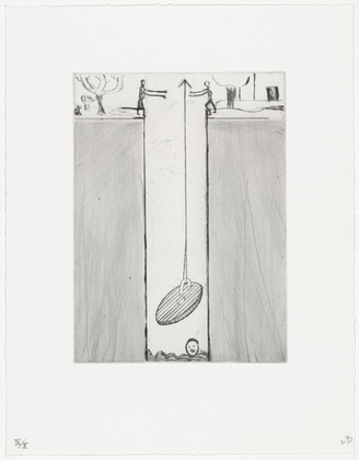 Louise Bourgeois. Untitled, plate 8 of 9, from the portfolio, The View from the Bottom of the Well. 1996