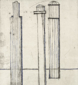Louise Bourgeois. Plate 3 of 9, from the illustrated book, He Disappeared into Complete Silence. 1946-1947
