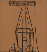 Louise Bourgeois. Plate 5 of 9, from the illustrated book, He Disappeared into Complete Silence. 1946-1947