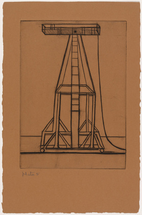 Louise Bourgeois. Plate 5 of 9, from the illustrated book, He Disappeared into Complete Silence. 1946-1947