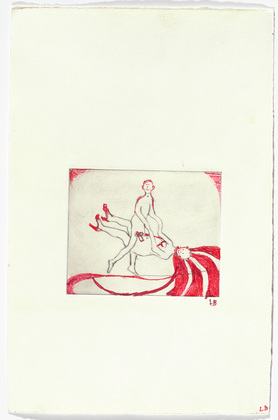 Louise Bourgeois. Untitled, plate 1 of 5, from the illustrated book, The Laws of Nature. 2000-2001