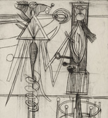 Louise Bourgeois. Plate 7 of 9, from the illustrated book, He Disappeared into Complete Silence. 1946-1947