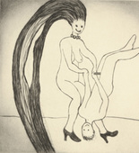Louise Bourgeois. Untitled, plate 3 of 5, from the illustrated book, The Laws of Nature. 2003