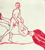 Louise Bourgeois. Untitled, plate1 of 5, from the illustrated book, The Laws of Nature. 2000-2001