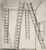 Louise Bourgeois. Plate 8 of 9, from the illustrated book, He Disappeared into Complete Silence, first edition. 1946-1947