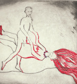 Louise Bourgeois. Untitled, plate 1 of 5, from the illustrated book, The Laws of Nature. 2000-2001