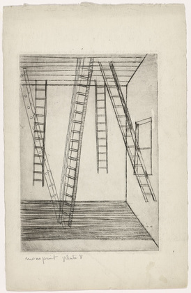 Louise Bourgeois. Plate 8 of 9, from the illustrated book, He Disappeared into Complete Silence, first edition. 1946-1947