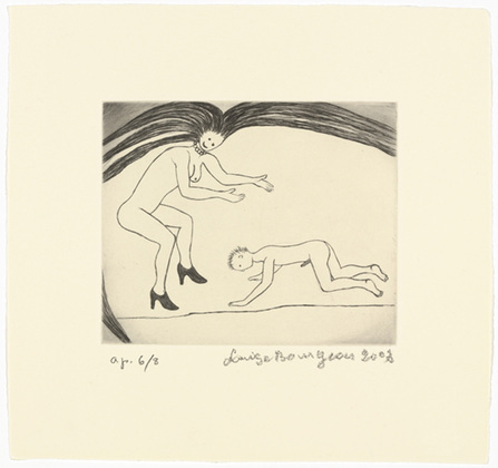 Louise Bourgeois. Untitled, plate 5 of 5, from the illustrated book, The Laws of Nature. 2003