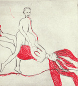 Louise Bourgeois. Untitled, plate 1 of 5, from the illustrated book, The Laws of Nature. 2000-2001