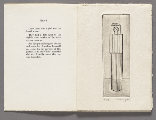 Louise Bourgeois. Plate 1 of 9, from the illustrated book, He Disappeared into Complete Silence, first edition (Example 1). 1947
