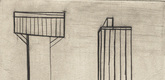 Louise Bourgeois. Plate 2 of 9, from the illustrated book, He Disappeared into Complete Silence, first edition (Example 1). 1947