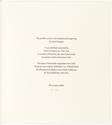 Louise Bourgeois. La R&eacute;paration. 2003