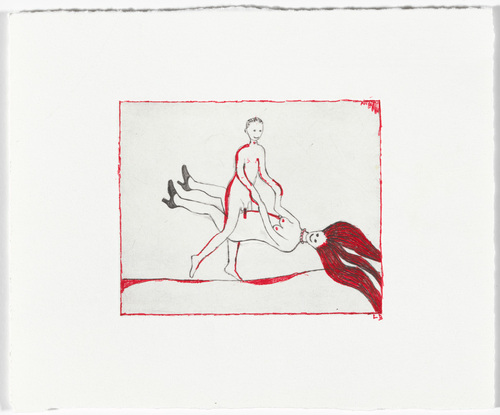 Louise Bourgeois. Untitled, plate 1 of 5, from the illustrated book, The Laws of Nature. 2001