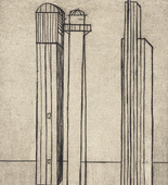 Louise Bourgeois. Plate 3 of 9, from the illustrated book, He Disappeared into Complete Silence, first edition (Example 1). 1947