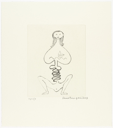 Louise Bourgeois. La Naus&eacute;e, plate 1 of 7, from the portfolio, La R&eacute;paration. 2003