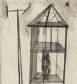 Louise Bourgeois. Plate 4 of 9, from the illustrated book, He Disappeared into Complete Silence, first edition (Example 1). 1947
